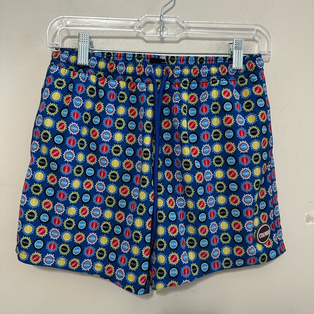 COLMAR Blue and Red Swim Shorts with Elastic Waistband Kid’s Size 14Y